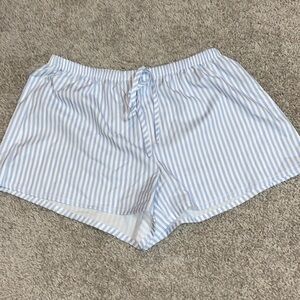 SheIn Blue Striped Shorts